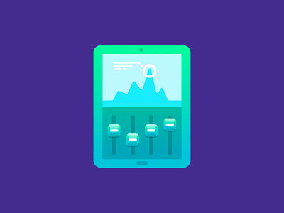 Telefónica Icons Series 1 - Tablet affinity designer icon illustration