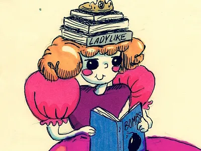 Lady-Like childrens art childrens book doodle drawing illustration ink marker traditional art