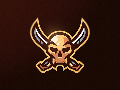 Skull mascot esports gaming logo mascot skull sports