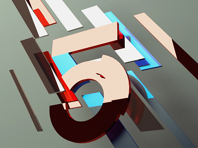 5 3d typography atoms blender 3d countdown digital design five motion graphics numbers typography