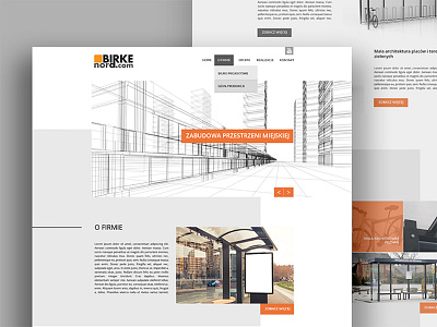 Urban infrastructure desktop ui ux webdesign website