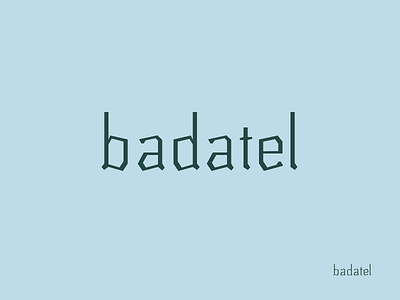 Badatel typeface design font glyphs logo serif type typeface typo typography