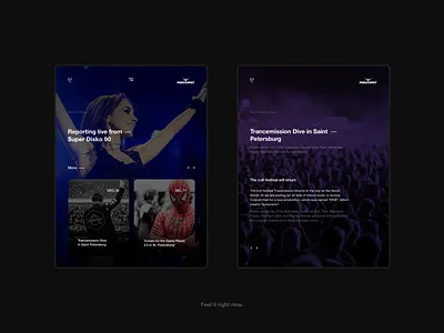 RDR Ch. #I app black gradient minimal mobile new radio template ui ux
