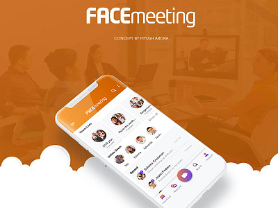 Facemeeting App Concept facemeeting product design ui ux
