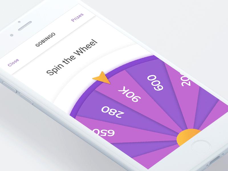 Lottery Spin Screen Design after effect animation apps gif illustration interaction interface ios iphone lottery mobile principle