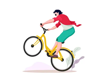 bicycle bicycle biking green movement play red