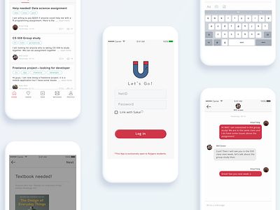 A mobile app for Rutgers University students bulletin mobileapp ui ux