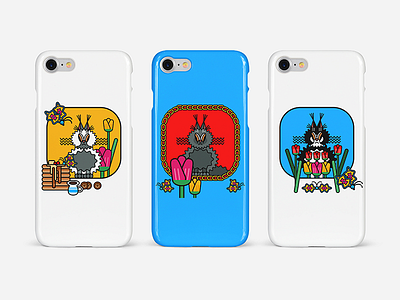 CAT 2d animal cat design illustration iphone mockup vector