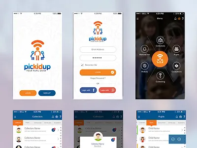 Pickidup app app design creative app design ios app design