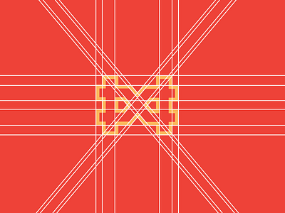 Bolster Logo Grid brand branding grid industrial lines logo process thick