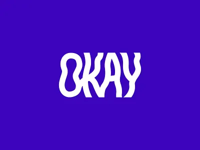 Okay custom type lettering logo ok okay type typography vector