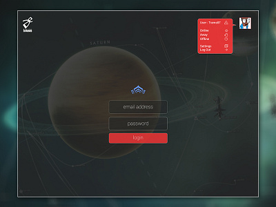 Warframe™ Revisted Login Screen launcher ui warframe warframe ui