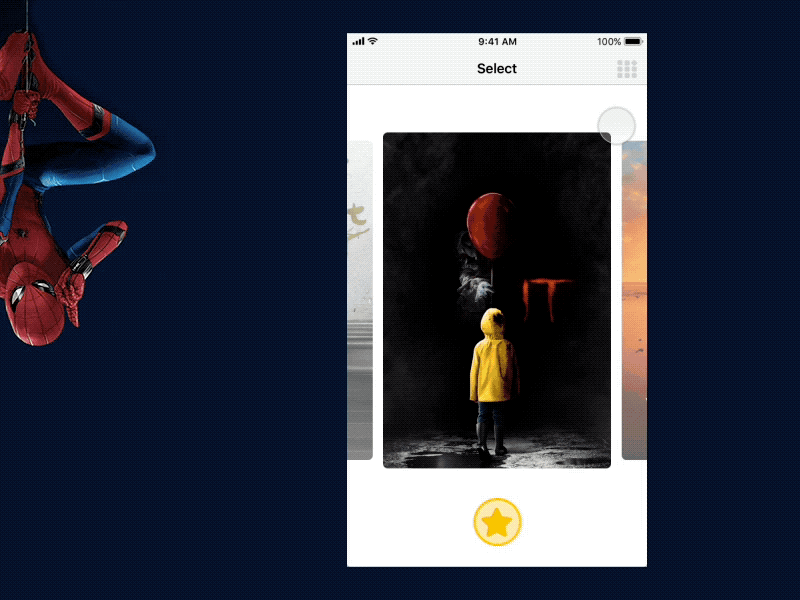 Movie selection dribbble hello