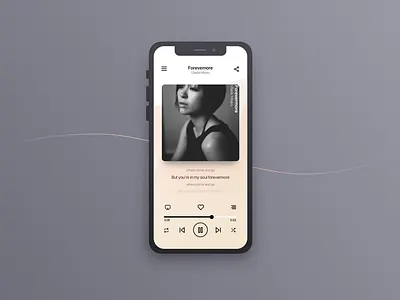 Music Player UI design music player sketch ui utada hikiaru