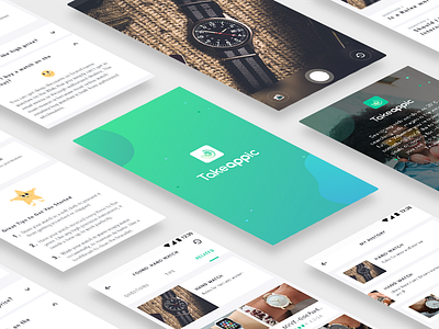 Takeappic - Mobile application app application blue mobile ui ui design ux ux design