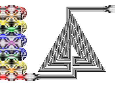 2018 February 25 - Daily Vectors art black and white blend blend tool continuation daily shadows shapes stripes vector