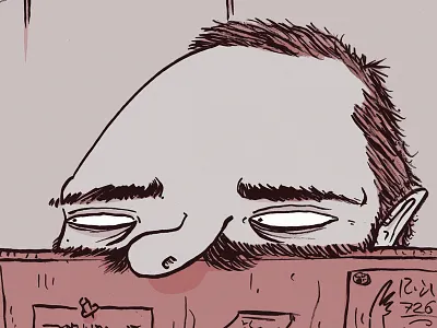 Selfportrait brush face illustration photoshop self portrait