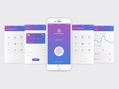 Banking App app bank ios iphone ui ux