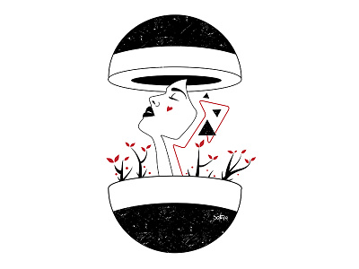 Let the psychedelic play art artists darkart girl illustrateur illustration illustrator ilustração woman women