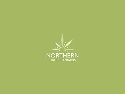 Northern Lights Cannabis branding cannabis lights logo logo design northern typography