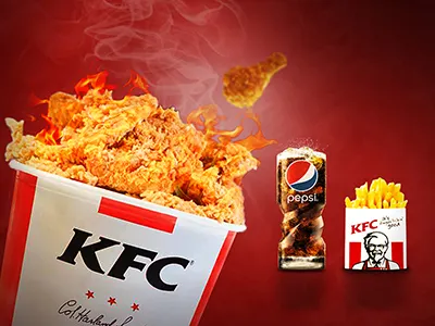 KFC Unofficial ADV chicken food kfc pepsi take away