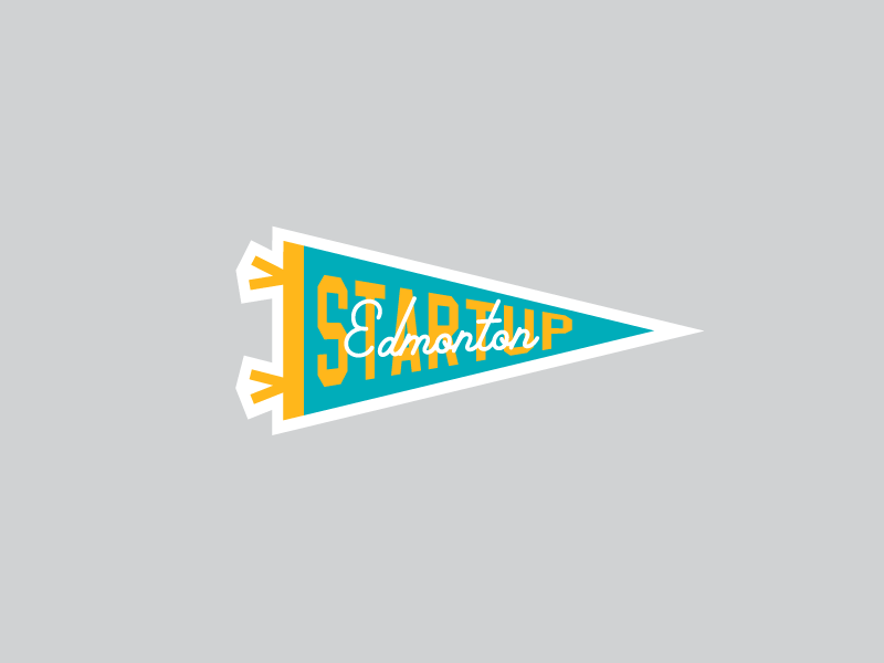 Example of Startup Edmonton Sticker - Pennant