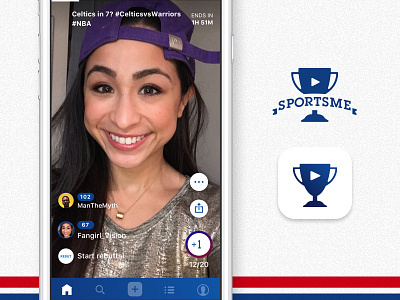 SportsMe ios sports ui ux video