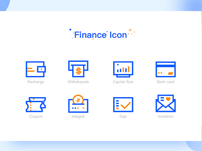 Financial app icon icon ui