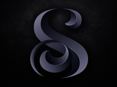 S font lettering logo