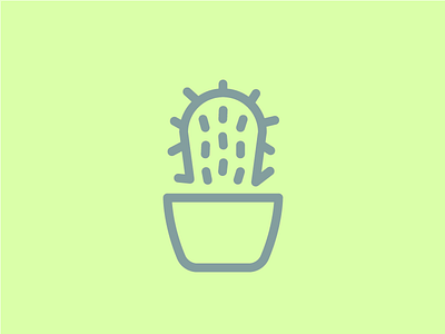 Don't touch! cactus icon set icons illustration vector