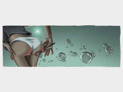 Chocolate Chip Mint bubbles butt chip chocolate digitalart illustration mint