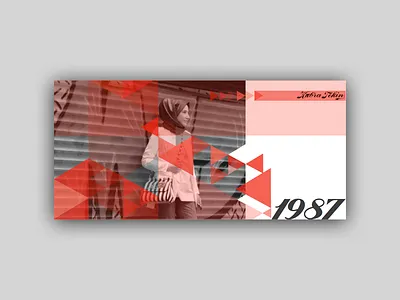 1987 for Kubra 1987 birthday card gray grayscale red