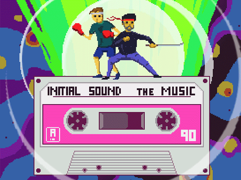 8bit | music 8bit debut first shoot gif illustration invite music pixels