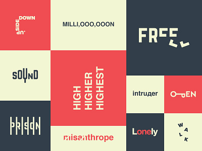 Expressive Typography 3 calligram clever expressive typography flat logo logotype minimal simple smart type