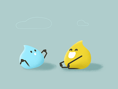 Baby Drops baby cute drop drops gif illustration