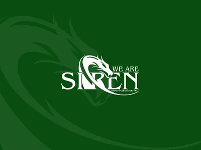 We Are Siren branding dragon illustration logo design security siren typography