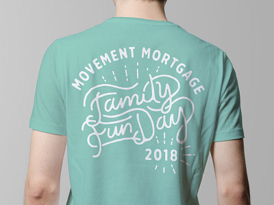Family Fun Day t-shirt design family hand lettering t shirt