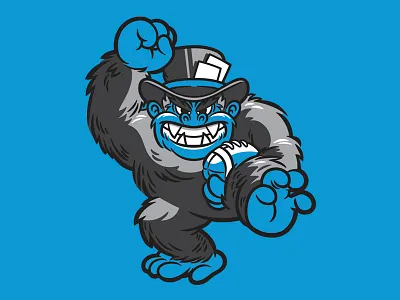 A.P.E. mascot donkey kong football mascot sports