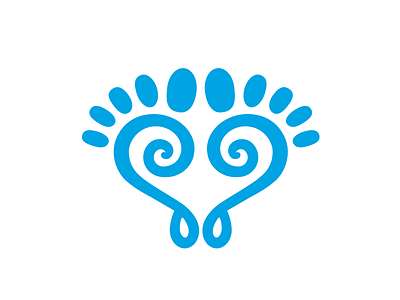 Heart + Feet brand branding design feet fight health heart illustration logo logo design sport vector