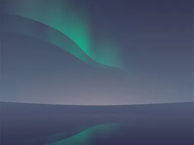 Northern Lights gradients landscape minimal northern lights polar reflex relaxing sea