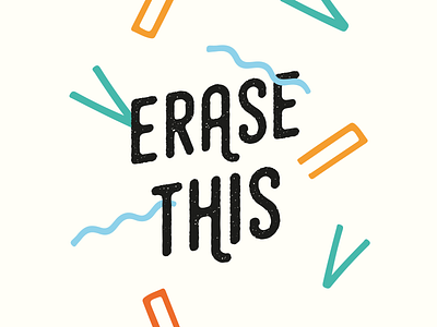 Erase This collection design eraser funny graphic design illustration life logo logotype mistakes strange typography