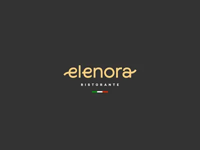 Elenora Ristorante - Logo Design branding food identity italian logo logo design minimalistic organic restaurant typo vector vintage