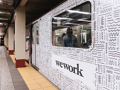 Subway Doodles doodles illustration installation mural nyc pattern squiggles subway