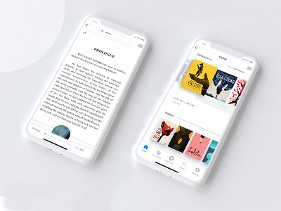 Reader App concept - UX/UI design app book ios iphone x reader ui ux uxui