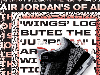 Black Cement air air jordan basketball black cement design elephant jordan nike postcard poster sneaker typography