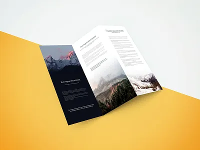 Tri Fold Brochure Mockup brochure free mockup psd smart object tri fold z fold