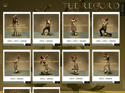 Acid House Kings Playlist Screen creative direction design ui design ux design