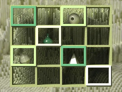 Abstract Design (2) 3d abstract art decor design frame geometric illustration interior