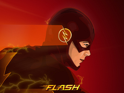 The Flash Illusstration comic creative dc debut design designer flash illustration illustrator red superhero ui