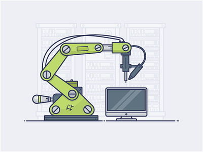 Robot arm arm automated build mac mechanics robot tech technology